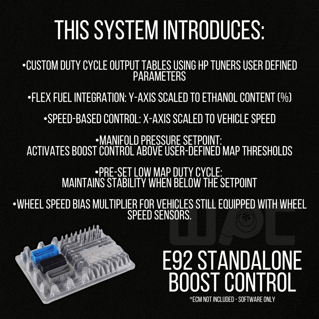 E92 Standalone Boost Control